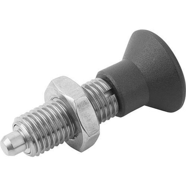 Kipp Indexing Plungers without collar, Style H, metric K0343.02412